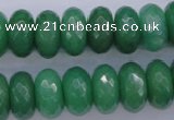 CAJ18 15.5 inches 8*16mm faceted rondelle green aventurine beads