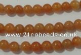 CAJ351 15.5 inches 6mm round red aventurine beads wholesale