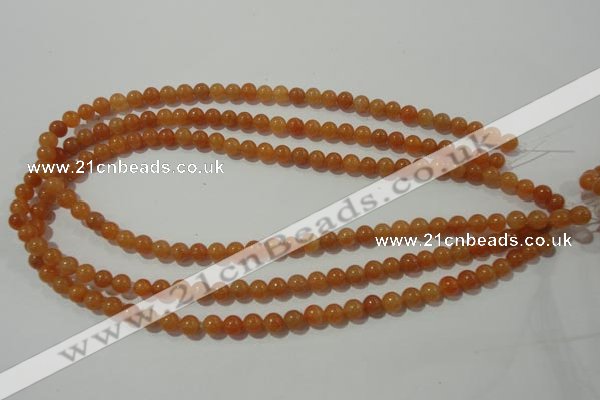 CAJ351 15.5 inches 6mm round red aventurine beads wholesale