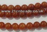 CAJ352 15.5 inches 8mm round red aventurine beads wholesale