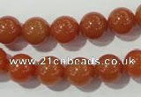 CAJ353 15.5 inches 10mm round red aventurine beads wholesale