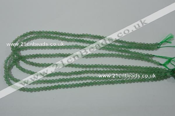 CAJ400 15.5 inches 4mm round green aventurine beads wholesale