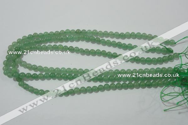 CAJ401 15.5 inches 6mm round green aventurine beads wholesale