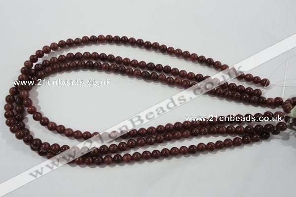 CAJ451 15.5 inches 6mm round purple aventurine beads wholesale