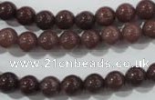 CAJ452 15.5 inches 7mm round purple aventurine beads wholesale