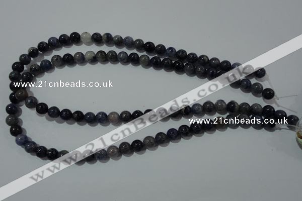 CAJ502 15.5 inches 8mm round blue aventurine beads wholesale