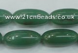 CAJ53 15.5 inches 12*26mm rice green aventurine jade beads wholesale