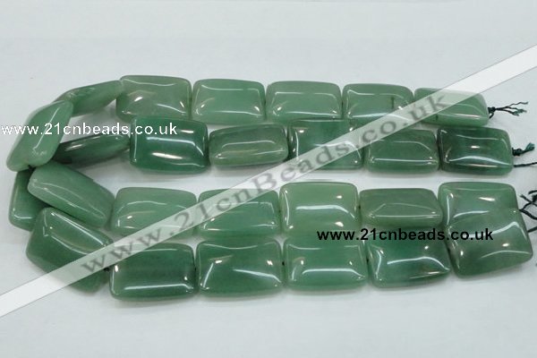 CAJ54 15.5 inches 22*30mm rectangle green aventurine jade beads wholesale