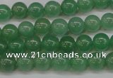 CAJ612 15.5 inches 8mm round AA grade green aventurine beads