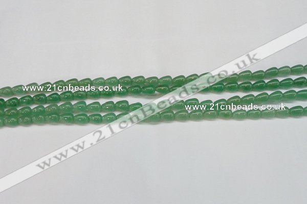 CAJ630 15.5 inches 6*9mm teardrop green aventurine beads