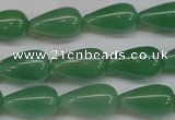 CAJ633 15.5 inches 10*18mm teardrop green aventurine beads