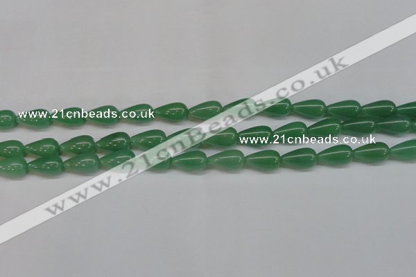 CAJ633 15.5 inches 10*18mm teardrop green aventurine beads