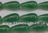 CAJ634 15.5 inches 10*20mm teardrop green aventurine beads