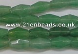 CAJ651 15.5 inches 8*12mm hexahedron green aventurine beads