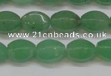 CAJ653 15.5 inches 10*14mm hexahedron green aventurine beads