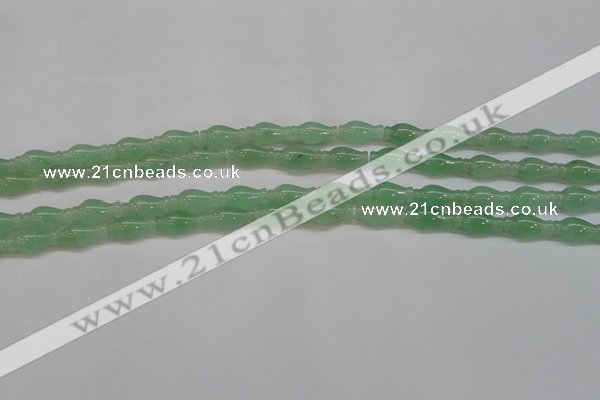 CAJ662 15.5 inches 7*14mm vase-shaped green aventurine beads