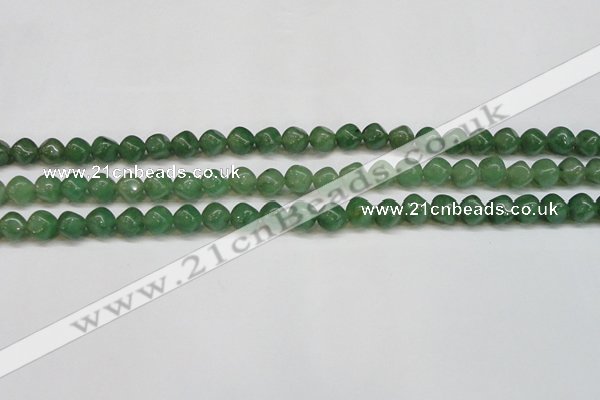 CAJ669 15.5 inches 7*7mm cube green aventurine beads