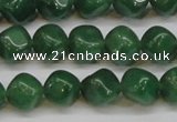 CAJ670 15.5 inches 9*9mm cube green aventurine beads