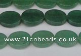 CAJ678 15.5 inches 10*14mm oval green aventurine beads