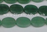 CAJ679 15.5 inches 12*16mm oval green aventurine beads