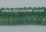 CAJ68 15.5 inches 5*10mm tyre green aventurine beads wholesale