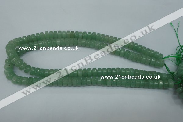 CAJ68 15.5 inches 5*10mm tyre green aventurine beads wholesale