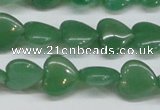 CAJ686 15.5 inches 14*14mm heart green aventurine beads