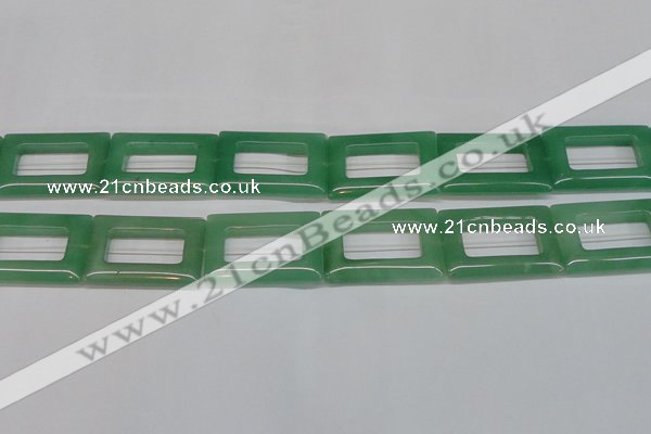 CAJ690 15.5 inches 25*35mm rectangle green aventurine beads