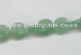 CAJ692 15.5 inches 3*10mm curved moon green aventurine beads