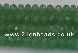 CAJ701 15.5 inches 4*6mm faceted rondelle green aventurine beads