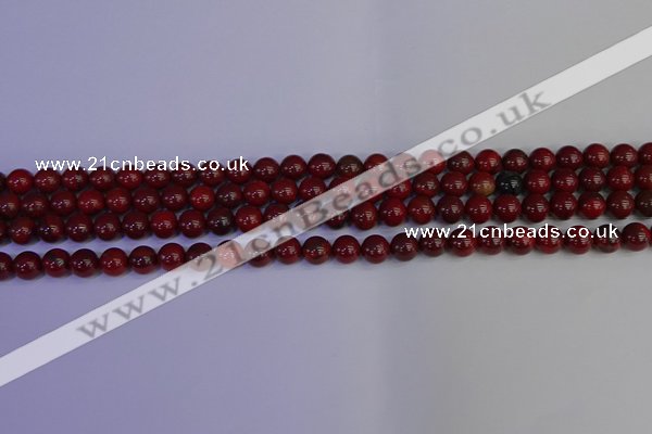 CAJ750 15.5 inches 4mm round apple jasper beads wholesale