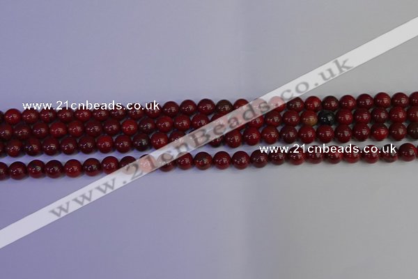 CAJ750 15.5 inches 4mm round apple jasper beads wholesale