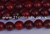 CAJ751 15.5 inches 6mm round apple jasper beads wholesale