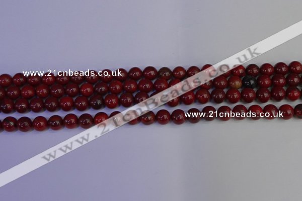 CAJ751 15.5 inches 6mm round apple jasper beads wholesale