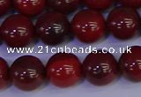CAJ753 15.5 inches 10mm round apple jasper beads wholesale
