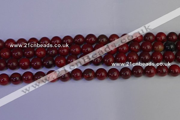 CAJ753 15.5 inches 10mm round apple jasper beads wholesale