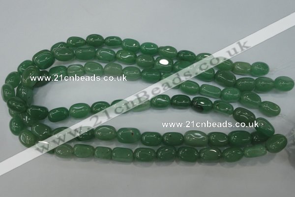 CAJ78 15.5 inches 10*14mm nuggets green aventurine beads wholesale