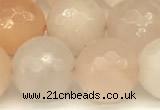 CAJ823 15 inches 12mm faceted round pink aventurine beads