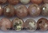 CAJ860 15 inches 6mm faceted round jade gemstone beads