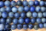 CAJ890 15 inches 12mm round blue aventurine jade beads wholesale