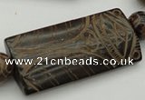 CAL14 14.5 inches 28*60mm carved rectangle agalmatolite beads