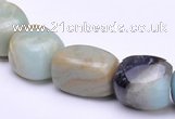 CAM09 13*16mm pebble natural amazonite gemstone beads Wholesale