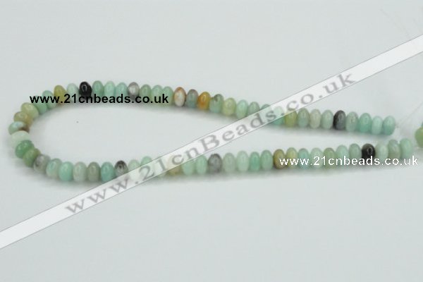 CAM100 15.5 inches 6*10mm rondelle amazonite gemstone beads
