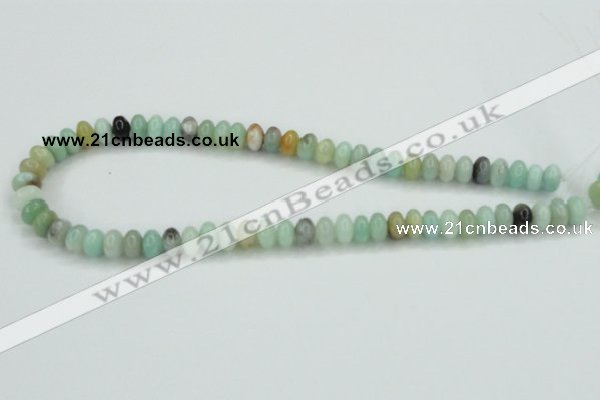 CAM100 15.5 inches 6*10mm rondelle amazonite gemstone beads