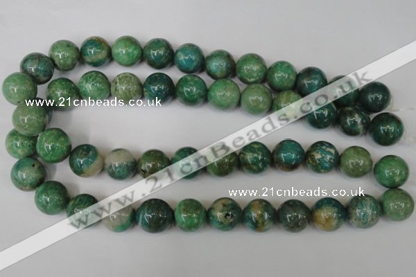 CAM1006 15.5 inches 16mm round natural Russian amazonite beads