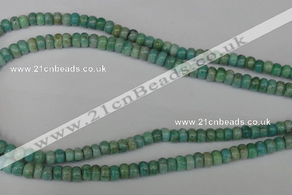 CAM1010 15.5 inches 4*7mm rondelle natural Russian amazonite beads