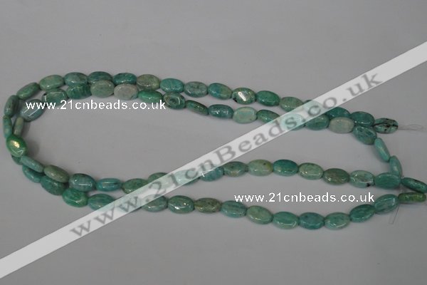 CAM1020 15.5 inches 8*12mm oval natural Russian amazonite beads