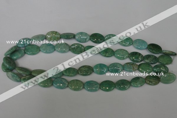 CAM1021 15.5 inches 13*18mm oval natural Russian amazonite beads