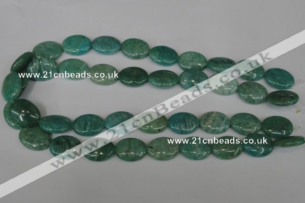 CAM1022 15.5 inches 15*20mm oval natural Russian amazonite beads