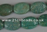 CAM1023 15.5 inches 15*20mm flat drum natural Russian amazonite beads